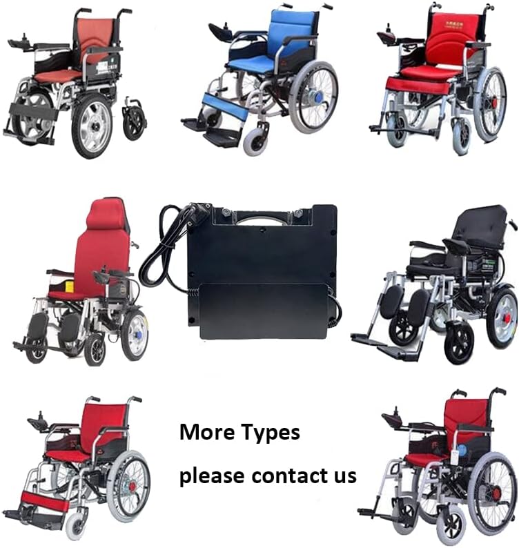 HJGHY Elektrikli Tekerlekli Sandalye Pil 24 V 35Ah 40Ah Lityum-iyon Pil Yüksek Kapasiteli Yedek Pil Paketi ile Şarj