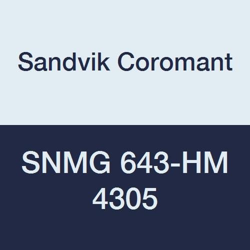 Sandvik Coromant, SNMG 643-HM 4305, Tornalama için T-Max P Kesici Uç, Karbür, Kare, Nötr Kesim, 4305 Kalite,Ti(C,