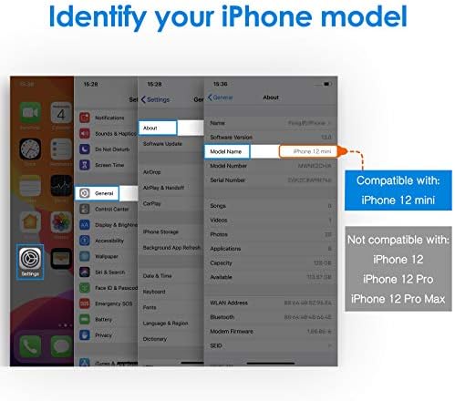 JETech Gizlilik Ekran Koruyucu için iPhone 12 mini 5.4 inç, Anti Casus Temperli Cam Filmi, 2-Pack