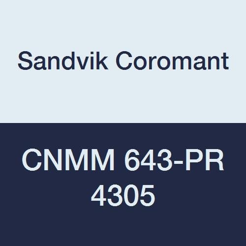 Sandvik Coromant, CNMM 643-PR 4305, Tornalama için T-Max P Kesici Uç, Karbür, Elmas 80°, Nötr Kesim, 4305 Kalite,Ti(C,