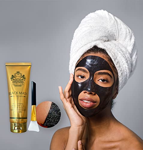 Soyulabilir Siyah Maske Yüz Maskesi-Akne için Spa Kalitesinde Burun Temizleyici Gözenek Azaltıcı-Siyah Nokta ve Yağlı