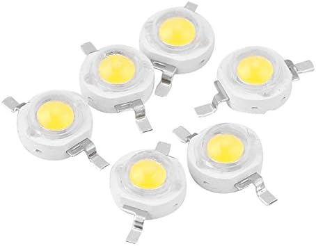 100 Adet 1W LED boncuk yüksek güç ışık yayan diyot SMD DIY aydınlatma lambası (white6000K)