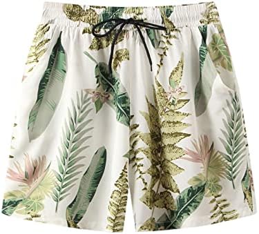 Bmısegm Yaz Büyük ve Uzun Gömlek Erkekler için Erkek Yaz Hawaii Baskı Takım Elbise İki Parçalı Kısa Kollu Turn Down