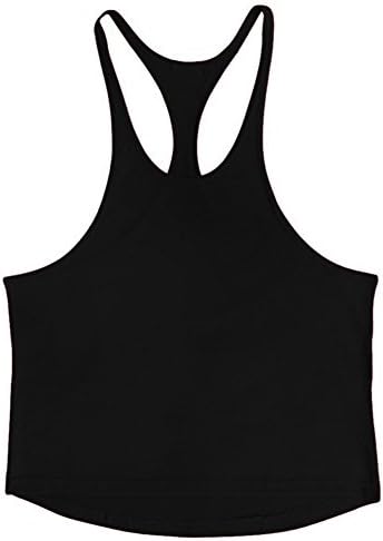 ZUEVI erkek Stringer Tankı Üstleri Kaslı Kesim Vücut Geliştirme Spor Yelek Y-Geri Spor T-Shirt