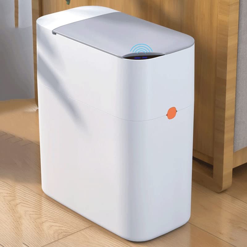 BKDFD Otomatik sensörlü çöp kovası Can Mutfak Köşesi için Akıllı çöp tenekesi Vantuz Akıllı Damperli Banyo çöp kutusu