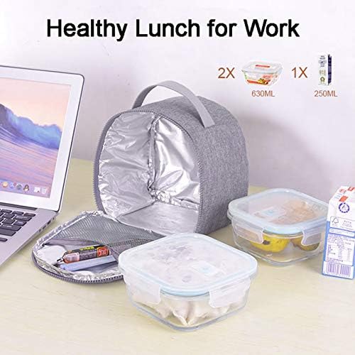KEAIDUO Küçük Öğle Yemeği Çantası Kadın Erkek Mini Yalıtımlı yemek kabı Taşınabilir Soğutucu Çanta Kullanımlık atıştırmalık