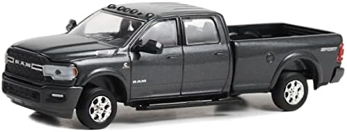 2022 RAM 2500 Büyük Boynuz Spor 4X4 kamyonet Granit Kristal Gri Metalik Showroom Zemin Serisi 2 1/64 pres döküm model