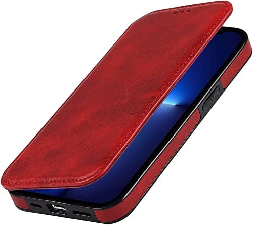 COOVS Cüzdan iPhone için kılıf 14, PU Deri Folio Flip telefon kılıfı ile kredi kart tutucu Kickstand TPU Darbeye