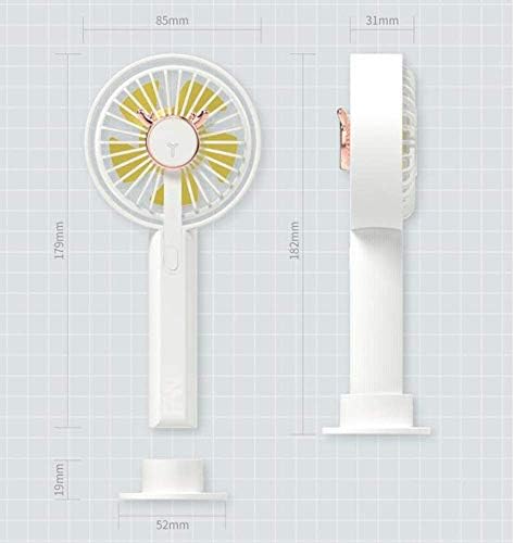 FANNKE USB El Küçük Fan, Taşınabilir Öğrenci Yurdu Mini Sevimli Fan, Şarj Edilebilir Sessiz Fan, pil Büyük Tarzı