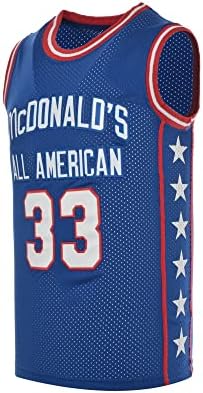 Gençlik 33 Basketbol Forması Tüm Amerikan Taraftarların 90'lı Retro Terzilik Örgü Nefes Spor Basketbol Gömlek