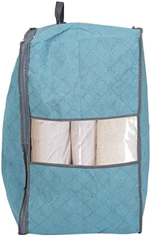 UUS giysi saklama çantası, Büyük Giysi vakumlu saklama çantası Takviyeli Saplı ve Sağlam Fermuarlı Yatak Yorgan Battaniye
