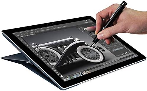 Navitech Gümüş Mini İnce Nokta Dijital aktif iğneli kalem Alcatel Pixi 3 ile Uyumlu