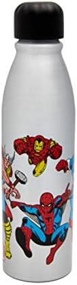 Marvel Comics Alüminyum Su Şişesi 600ml-Polar Gear'dan Resmi Ürünler, Çocuklar Yeniden Kullanılabilir Dökülmez BPA