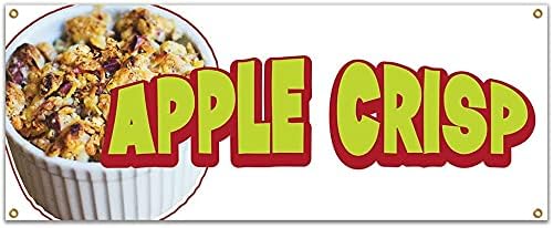SignMission Apple Crisp 48 Afiş İmtiyaz Standı Gıda Kamyonu Tek Taraflı, Boyut: 18 X 48