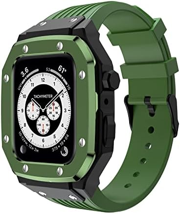 KANUZ iWatch Serisi için 8 7 6 5 4 SE Modifikasyon mod seti apple saat bandı için Kılıf 44mm 45mm 42mm Apple Watch