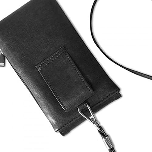 Hayvan Yağ Yavaş Resim Telefon cüzdan çanta Asılı Cep Kılıfı Siyah Cep