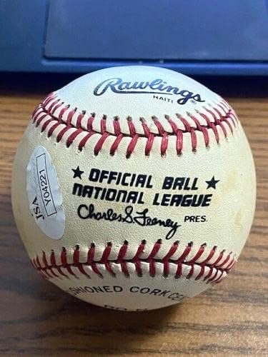 LEO DUROCHER 2 İMZALI ONL FEENEY BEYZBOLU İMZALADI! Dodgers, Yankee'ler! JSA! - İmzalı Beyzbol Topları