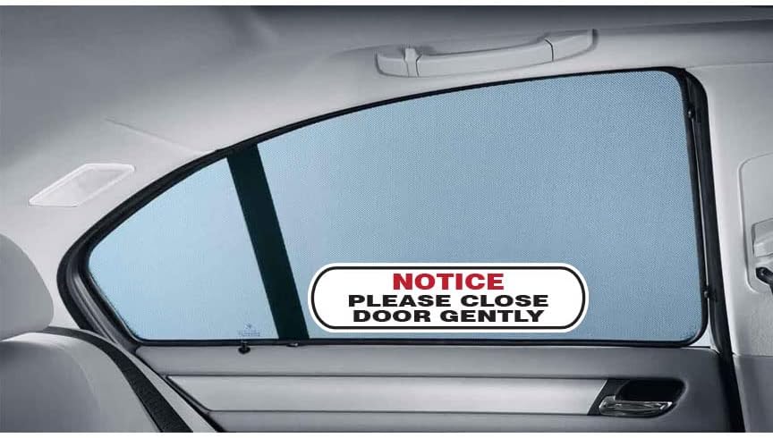 Uyarı Lütfen Yakın Kapı Yavaşça Baskılı Çıkartması Komik ARABA Kamyon Pencere tampon çıkartması Sticker Tokat Binmek