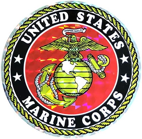 Flagline Marines - 3 inç Deniz Piyadeleri Yansıtıcı conta Etiket