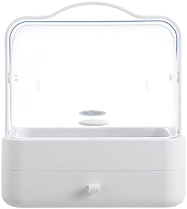 Anncus Toz Geçirmez Masaüstü Çekmece Dresser Raf Taşınabilir Kozmetik Saklama Kutusu - (Renk: Beyaz )