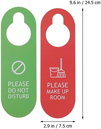 NUOBESTY Kapı Askı İşareti Lütfen Rahatsız Etmeyin Topuzu İşareti Lütfen Makyaj Odası İşareti Çift Taraflı Otel Malzemeleri
