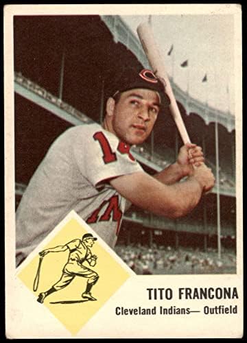 1963 Fleer 12 Tito Francona Cleveland Kızılderilileri (Beyzbol Kartı) VG Kızılderilileri