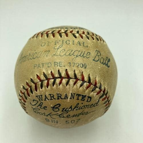 Babe Ruth & Lou Gehrig Çift İmzalı Resmi Amerikan Beyzbol Ligi JSA COA İmzalı Beyzbol Topları