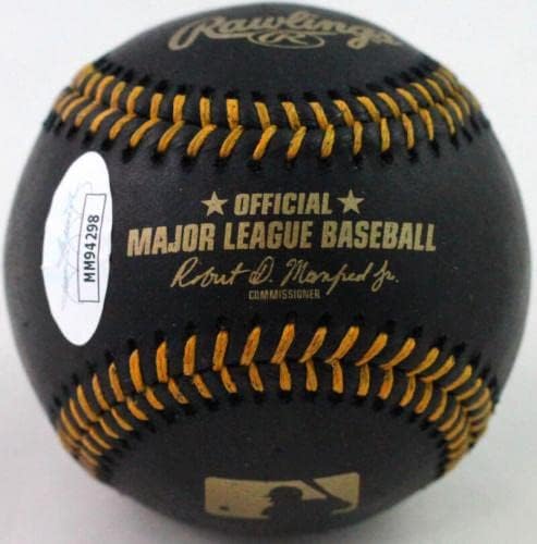 Mariano Rivera İmzalı Rawlings OML Siyah Beyzbol w/HOF-JSA İmzalı Beyzbol Topları