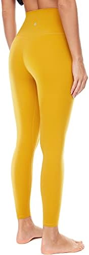 KYRIAD Tereyağlı Yumuşak Yüksek Belli Yoga Pantolon Kadınlar için 7/8 Uzunluk Egzersiz Tayt İç Cepler ile Squat Geçirmez