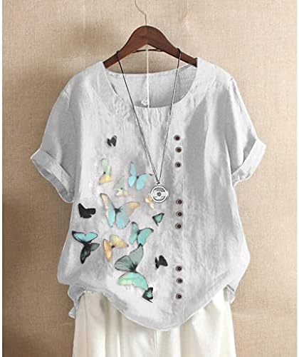 Yubnlvae Moda Rahat Degrade Yaz Uzun Kollu Ekip Boyun Rahat Hafif Tişörtü Gevşek Fit Bluzlar Kadınlar için
