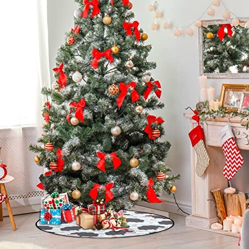 visesunny Noel Ağacı Mat Sevimli Kirpi ile Kalp Ağacı Standı Mat Zemin Koruyucu Emici Ağacı Standı Tepsi Mat için