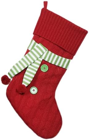 Follsy Çanta Noel Dekorasyon Hediye Şeker Çanta Cadılar Bayramı Noel Çorap-Kırmızı