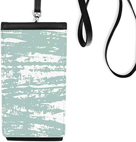 Yeşil mürekkep s sanat telefon cüzdan çanta asılı cep kılıfı siyah cep