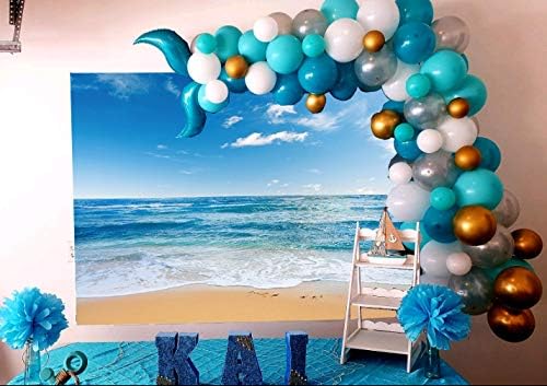 Yaz Hawaii Deniz Plaj Fotoğraf Arka Planında Mavi Gökyüzü Okyanus fotoğraf kabini Düğün Parti Dekorasyon Arka Plan