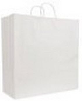 Beyaz Kraft Kağıt Torba 18x7x19 Büyük (78 $/100 adet) by Modern Store Fixtures
