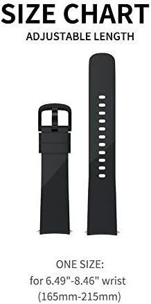 FunBand Uyumlu Dişli Spor Kayış Bantları, 20mm Yumuşak Silikon Yedek Bileklikler için Fit 20mm Evrensel Kayış / Samsung
