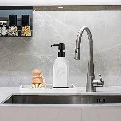 Luxspire El Sabunu Dispenseri, 14.5 oz/430ml Reçine Losyon Dispenserleri Banyo Tezgahı Sabunlukları, Mutfak Çamaşırları