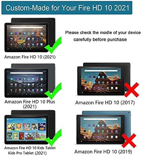 VOFTEEK Çocuklar Fire 10 Pro/10 Plus/HD 10 Tablet (11. Nesil, 2021 Sürümü) - SADECE Kindle Fire 10.1 inç 2021 için