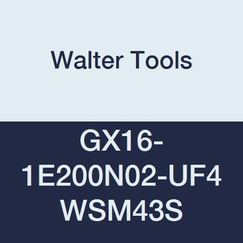 Walter Araçları GX16-1E200N02-UF4 WSM43S Karbür Tiger-Tec Kanal Açma Endekslenebilir Dönüm Ekleme, 0.008 Köşe Yarıçapı