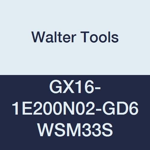 Walter Araçları GX16-1E200N02-GD6 WSM33S Karbür Tiger-Tec Kanal Açma Endekslenebilir Dönüm Ekleme, 0.008 Köşe Yarıçapı