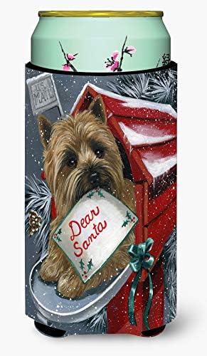 Caroline'ın Hazineleri PPP3054TBC Cairn Terrier Noel Baba'ya Mektup Uzun Boylu Çocuk Kucaklayıcı, Soğutabilir Kol