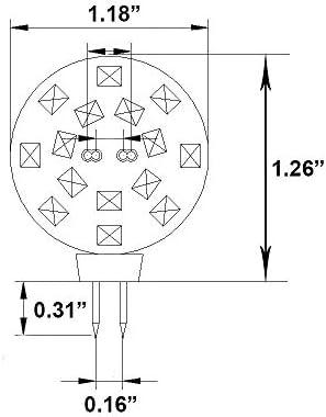 Makergroup 12 V G4 LED Ampul 3 W Bi-Pin LED Yuvarlak Gofret Disk Ampul 20-30 Watt Eşdeğer Günışığı Beyaz 6000 K için