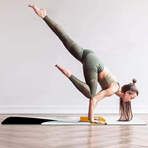 Unicey Toucan Kuş Desen Kalın Kaymaz Egzersiz ve Fitness 1/4 Yoga mat Yoga Pilates ve Zemin Fitness Egzersiz (61x183cm)