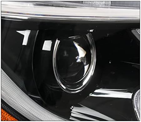 ZMAUTOPARTS LED Projektör Farlar Siyah w / 6 Mavi DRL ile Uyumlu 2020-2021 Toyota Corolla L / LE [Japonya]