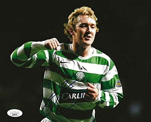 Aiden McGeady İrlanda imzalı Celtic FC Futbol 8x10 fotoğraf imzalı JSA-İmzalı Futbol Fotoğrafları