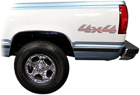 Phoenix Graphix 1988-2000 Chevy Silverado GMC Sierra 4X4 Başucu CK1500 2500 3500 Kamyon Çıkartması 2X-Gümüş / kırmızı