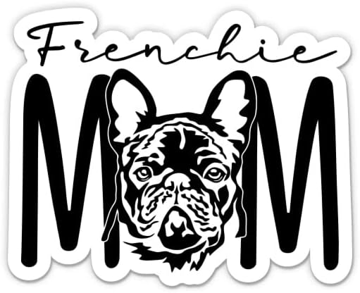 Frenchie Anne Sticker-3 laptop etiketi - Su Geçirmez Vinil Araba, Telefon, Su Şişesi-Fransız Bulldog Çıkartması
