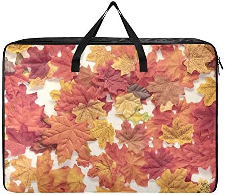 Yatak altı Büyük Kapasiteli saklama çantası-Sonbahar Yaprakları Yorgan Giyim Organizatör Dekorasyon Katlanabilir