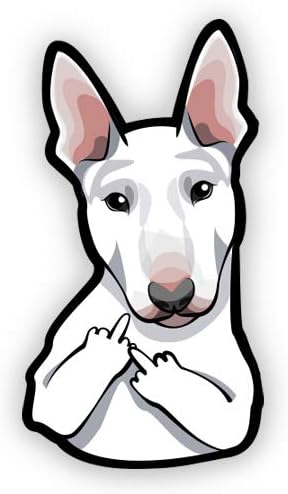 GT Grafik Express Pitbull Bull Terrier Orta Parmak-12 vinil yapışkan Su Geçirmez Çıkartma